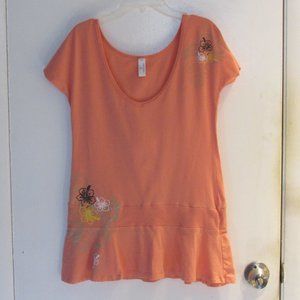 Arizona Girls Peach Swim Coverup Size Large